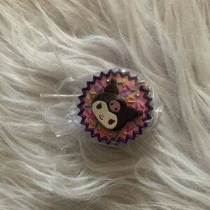 Sanrio characters chocolate shape keychain kuromi